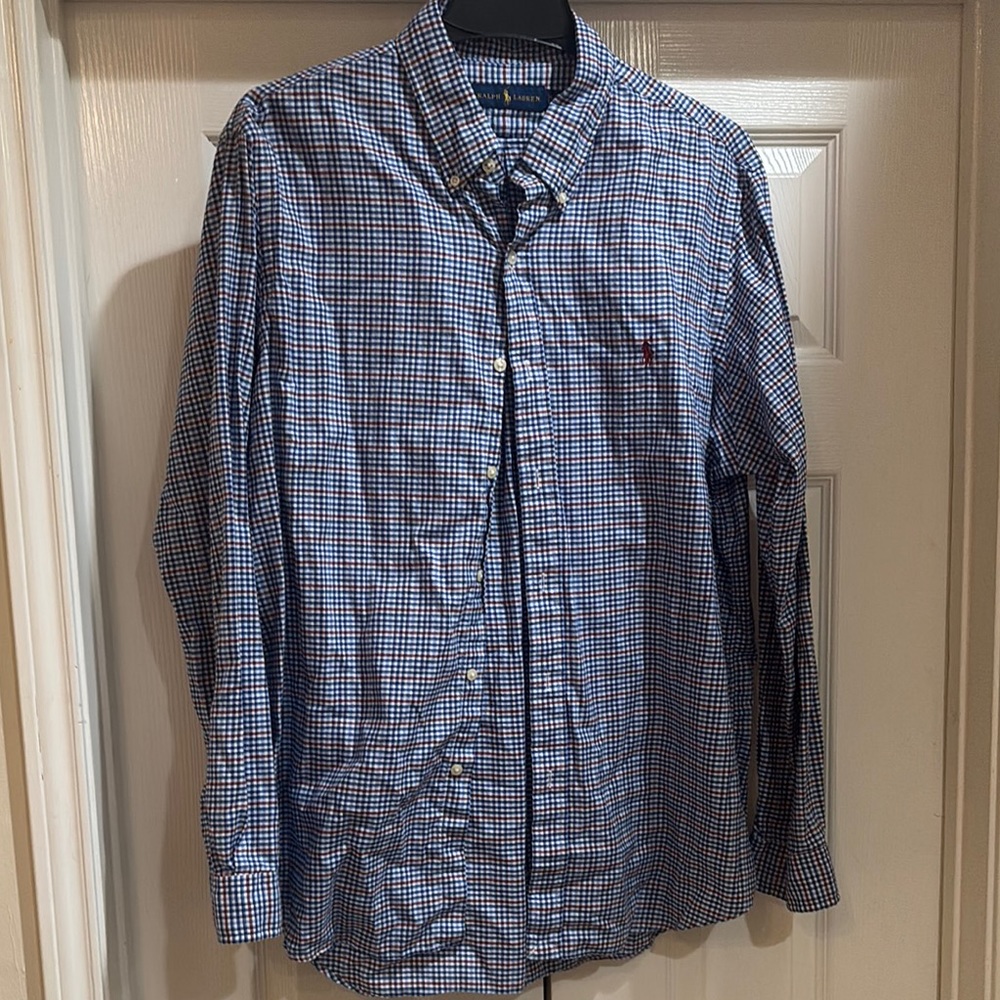 Ralph Lauren Blue Casual Button Down Shirt